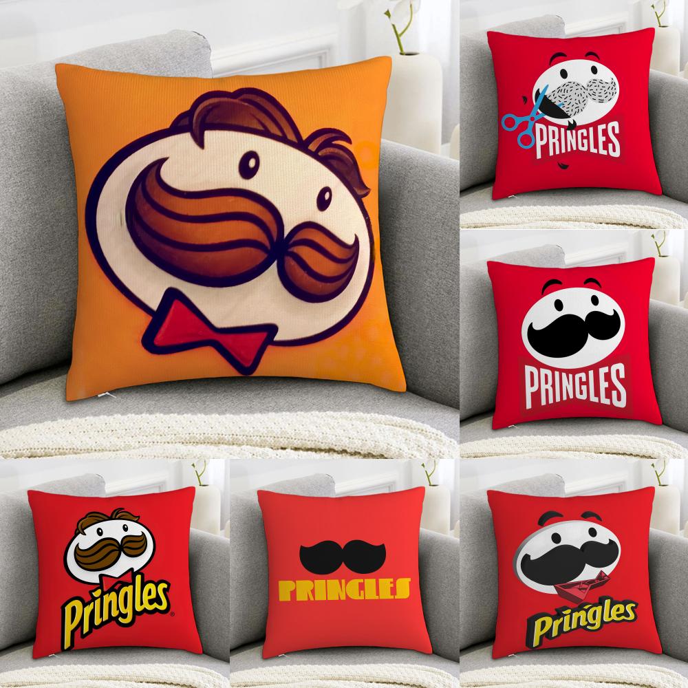 Classic PPringles Cushion Cover Elegant Comfort Pillowcase Sofa Bed Doublesided Printed Invisible Zipper Home Decor