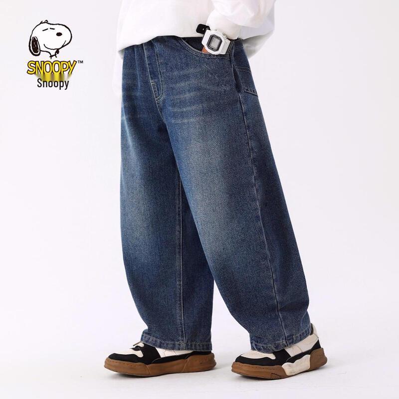 SNOOPY Kids' Loose Fit Denim Jeans