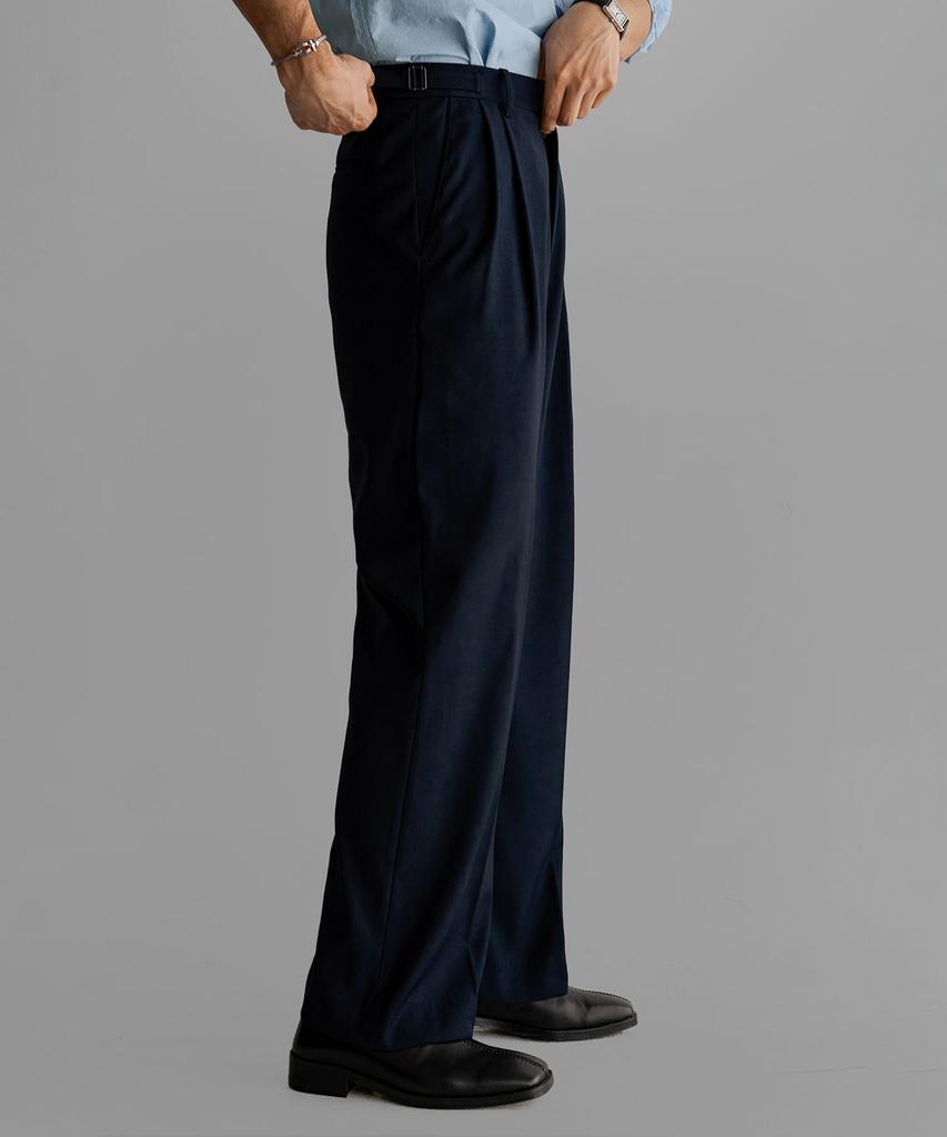 Baulopeulodeogteu Tr Tabe Wide Slacks [Navy]