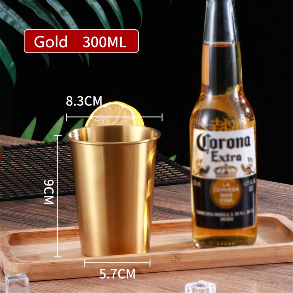 260-600ML 304 Stainless Steel Metal Cup Whisky Beer Cups White Wine Coffee Tumbler Travel Camping Mugs Drinking Coffee Tea Mug