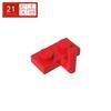 1x2 Plate with One-Sided Upward Handle, Compatible with LEGO 4623 88072