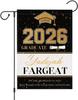 Custom Graduation Garden Ag with Name and School Name Personalized Outdoor Decor-Class of 2026 Yard Sign for High School O AAS