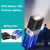 6V22 Battery Mini Portable Light 9V COB LED Work Light Flashlight for Outdoor Emergency Camping Hiking (Battery Not Included)