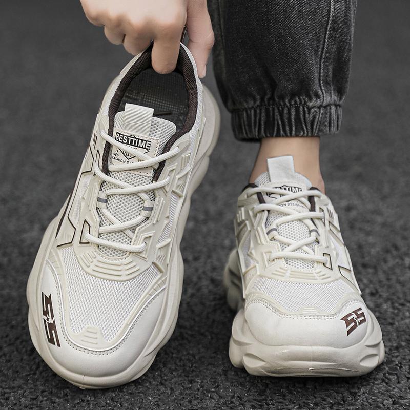 Lightweight Running Shoes Wear Resistant Fashion Casual Shoes Non-slip Soft Soled Student Sports Shoes for Men