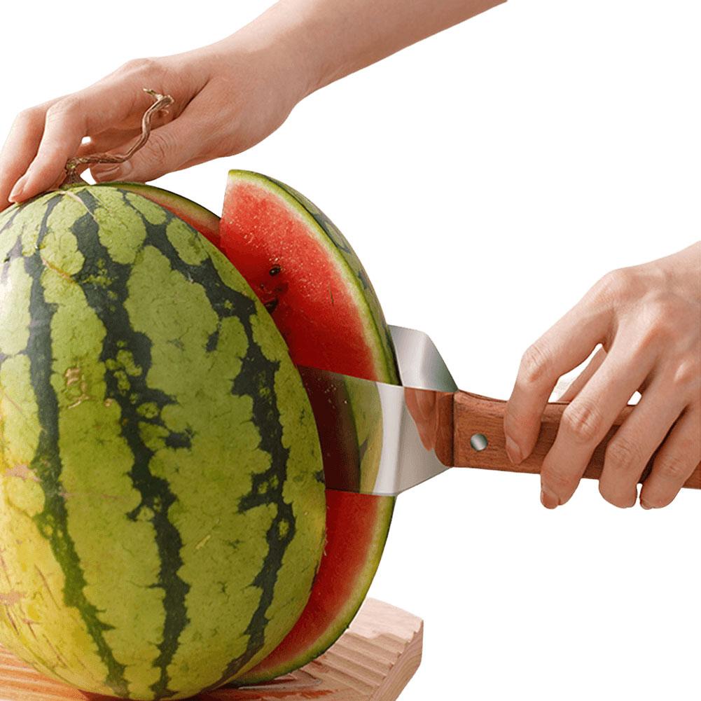 Watermelon Slicer Watermelon Cutting Tool Multi-function Fruit Cutter Slicers Divider Tool Stainless Steel for Camping Picnic