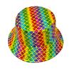 Bling Colorful Reflection Hiphop Bucket Hats Women Men Decorate Fisherman Hat Unisex Sun Gorras Travel Panama Summer Sunscreen