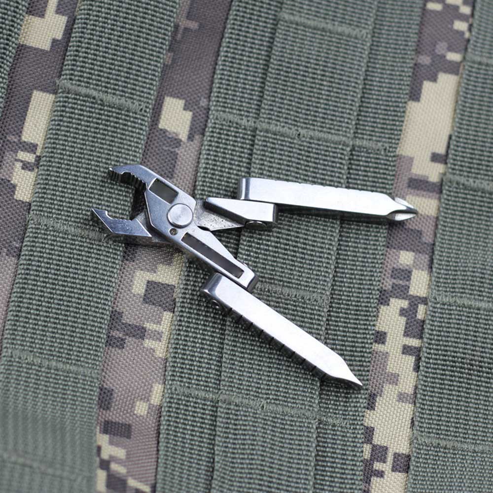 Multifunctional Stainless Steel Mini Pliers Key Chain Pocket Screwdriver for Daily Maintenance