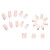 24pcs/set Quick Nails Smudged False Nail Stickers Ballerina Manicure