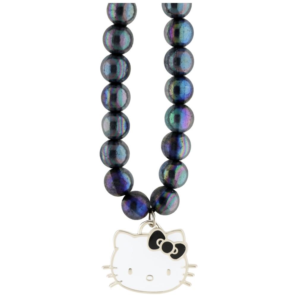 Zawieszka do telefonu Hello Kitty Pearls Kitty Head Czarna