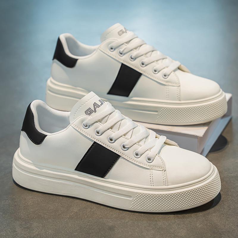 

Men s shoes 2025 new light luxury men s shoes platform white shoes versatile casual trendy shoes low-top fashion shoes breathable increase 44