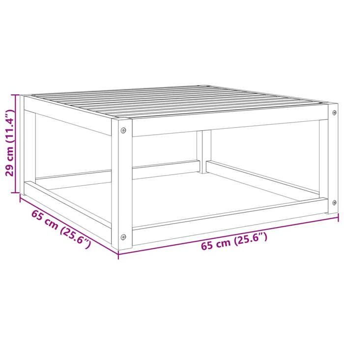 VidaXL Garden Table 65x65x29 Cm Solid Acacia Wood 3278938