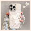 Glitter Butterfly Bracelet Is Suitable for Apple 16 Mobile Phone Case 13promax Advanced Sense 15 New Women's Models 14 All-inclusive Anti-drop.