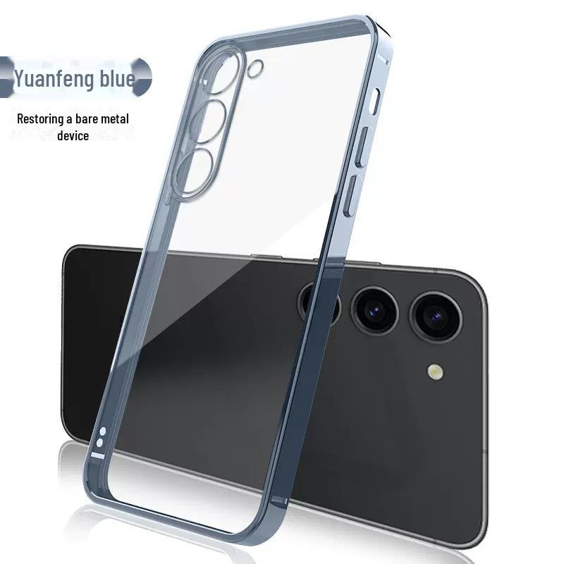 

Чехол Samsung S25Ultra Electroplated Fine Hole Clear TPU - Ультратонкий мягкий защитный чехол Samsung S22 Plus