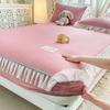 Waffle Lace Bed Sheet, Bean Cool Mat, Three Piece Set, Summer Cool Feeling, Ice Silk Mat, Mattress Protective Cover