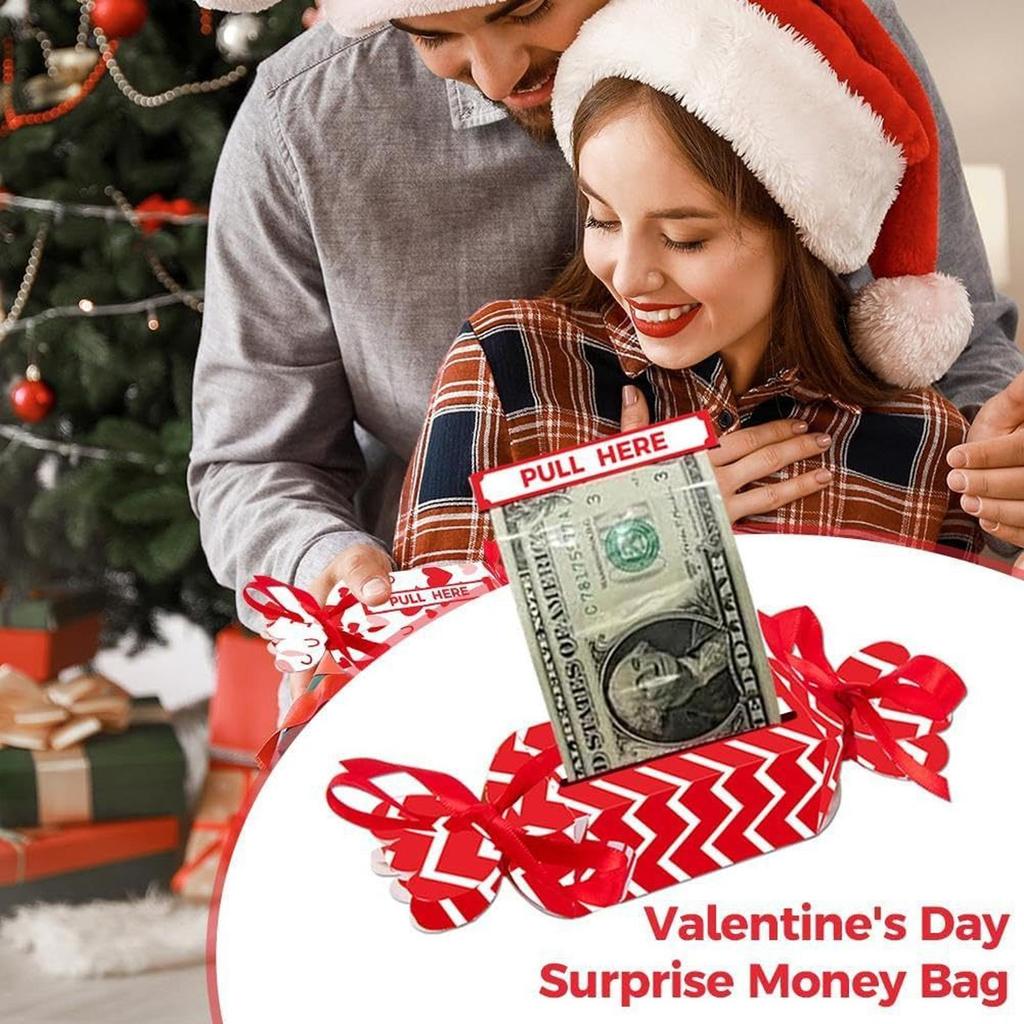 Valentine's Day Money Box Funny Party Reusable Decorations Valentines Day Pull Money Box For Mother's Day Christmas Holiday