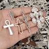 New Different Metal Cross Pendants For Jewelry Making Supplies Random Mix Charm Diy Earrings Bracelets Necklace Pendant Material