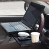 Portable Vehicle Mounted Desk Table Platform for Laptop Work and Food Consumption Feature Foldable Design and Stable Base