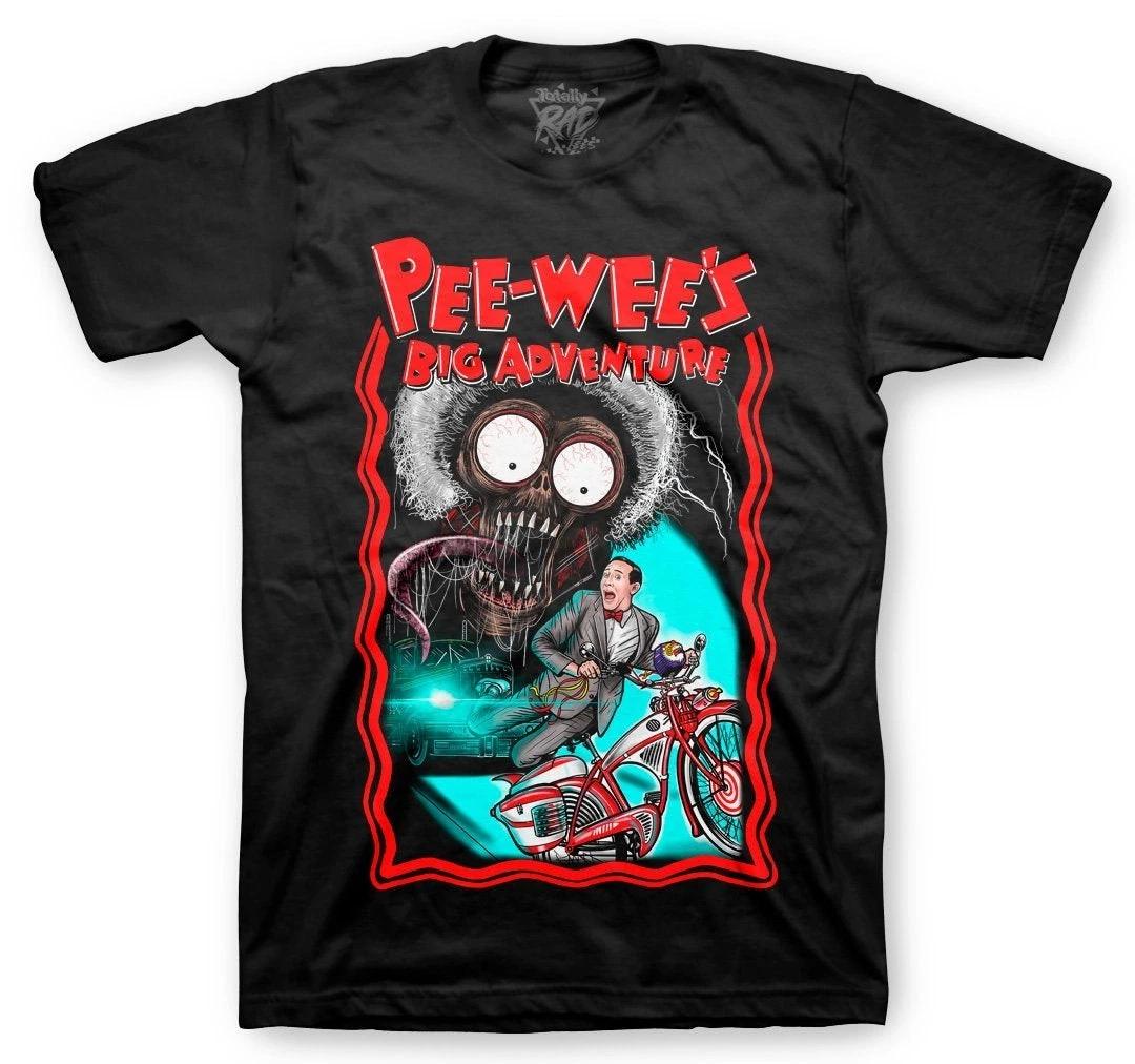 Pee wee s big adventure tshirt reprint_ vintage movie tshirt 4XL
