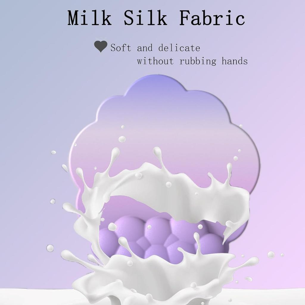 Cloud Keyboard Wrist Rest Purple Mouse Pad with Wrist Rest for Computer Keyboard and Mouse Pad Set Memory Foam PU Base Cute Ergonomic Wrist Pad