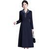 2026 Spring Plus Size Korean Style Elegant Knee-Length Women's Slim Fit Dress