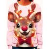New Cute Elk 3D Printed Ugly Xmas Sweater Merry Christmas Animals Graphic Sweatshirts Reindeer Unisex Pullovers Tracksuit Tops