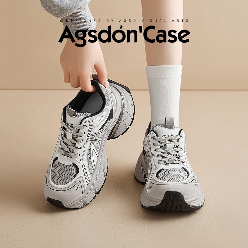 Augustine platform dad shoes women's 2025 new spring casual sports shoes outdoor light hiking hiking shoes