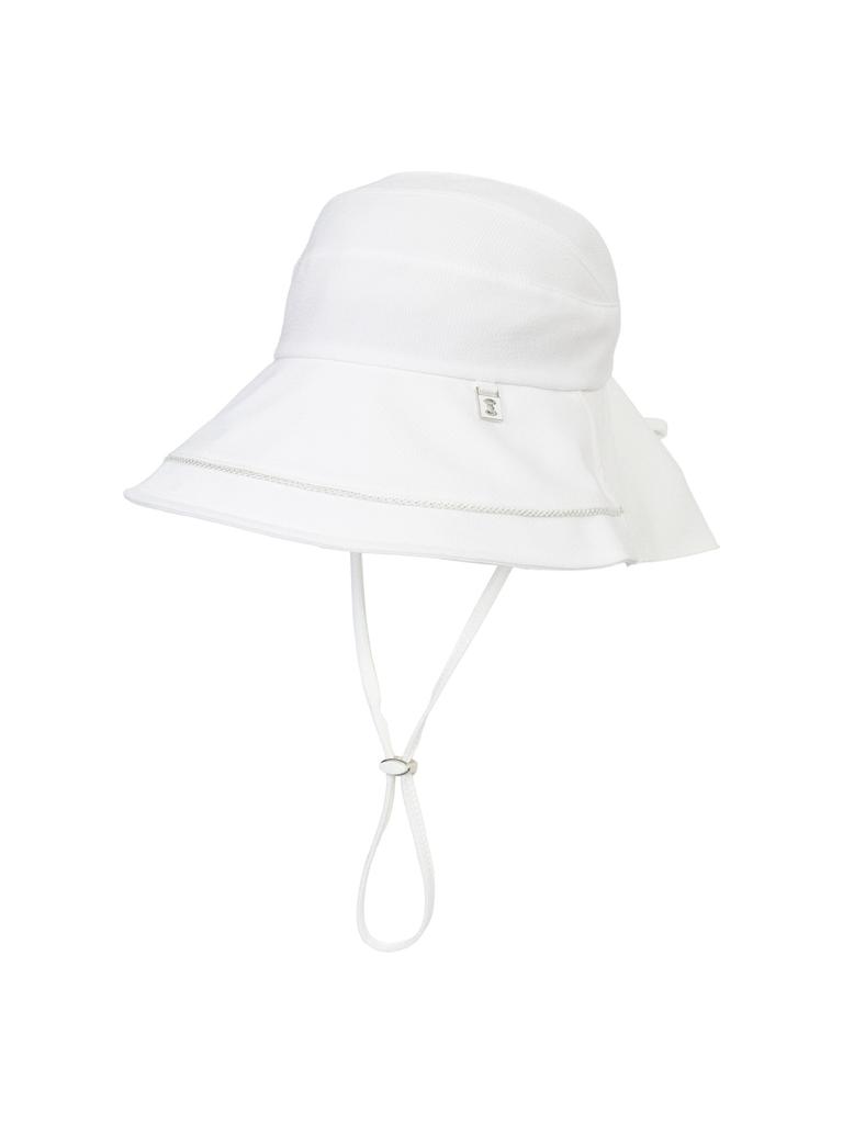 WIDEANGLE Co Sunshield Flap Modified Hat_White