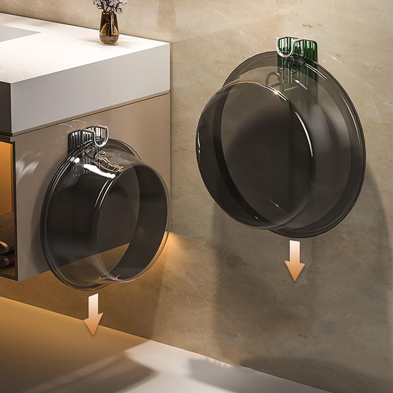 Self-Adhesive Hooks Wall Mounted Washbasin Storage Hooks Holders Bathroom Basin Storage Rack Holder Save Space Stainless Hooks