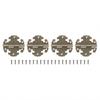Antique Style Decorative Hinge Set Designed to Fit Various Wood Designs