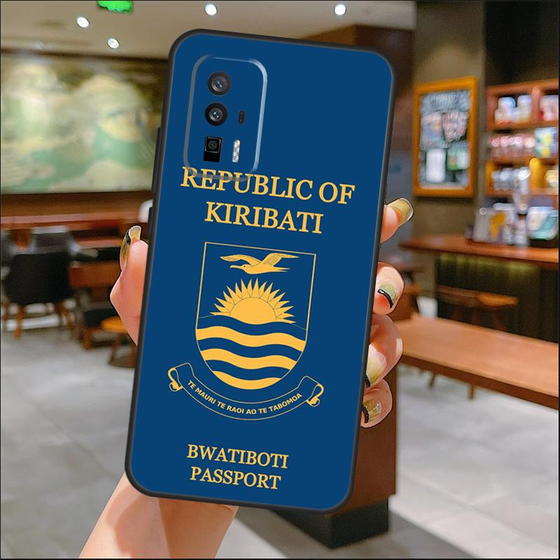 

Kiribati Passport Flag Map Case For Xiaomi 15 Ultra 13 14 11T 12T 13T 14T Pro POCO X7 Pro X3 X5 X6 M6 F5 F6 Pro Cover For POCO M6 Pro