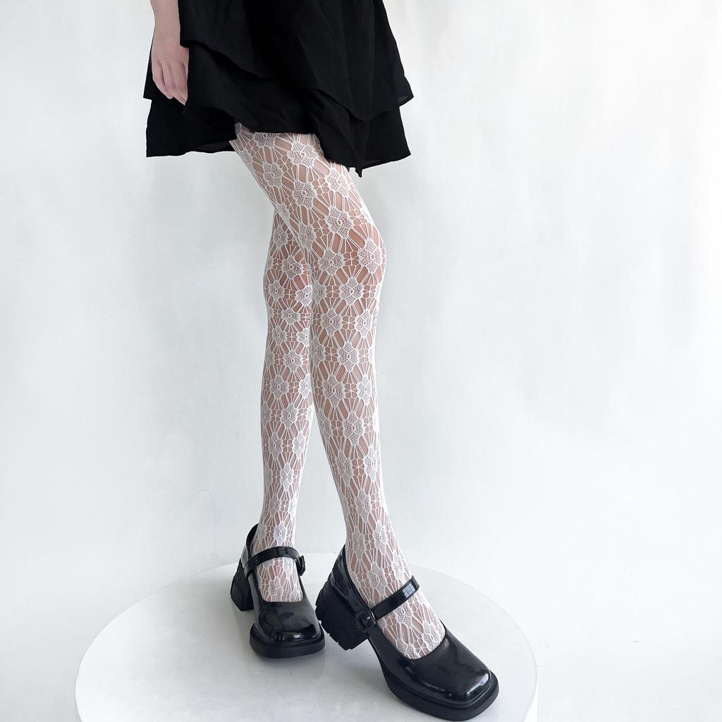Trendy Summer Lace Floral Fishnet Tights