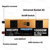 (US Stock) 10000W Peak Solar Generator Kit Intelligent Inverter 12V To 110V 200W Panel 100A Controller System for Home Car