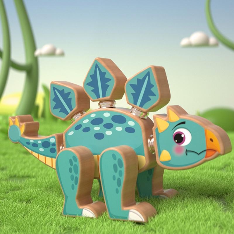 Magnetic Dinosaur Construction Toy For Children 4-8 Years Old Interactive Learning Activity For Cognitive Development