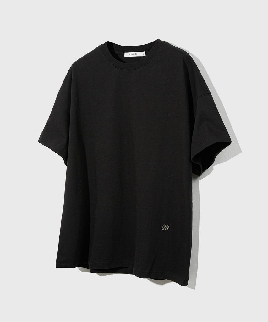 KIIMUIR (Men'S) Cropped Short Sleeve T-Shirt_Black