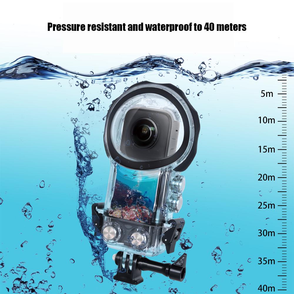 Dive Case for Insta360 One X3 Waterproof Housing Cover for Insta360 One X3 Invisible Diving Case Underwater 40M Dive Shell
