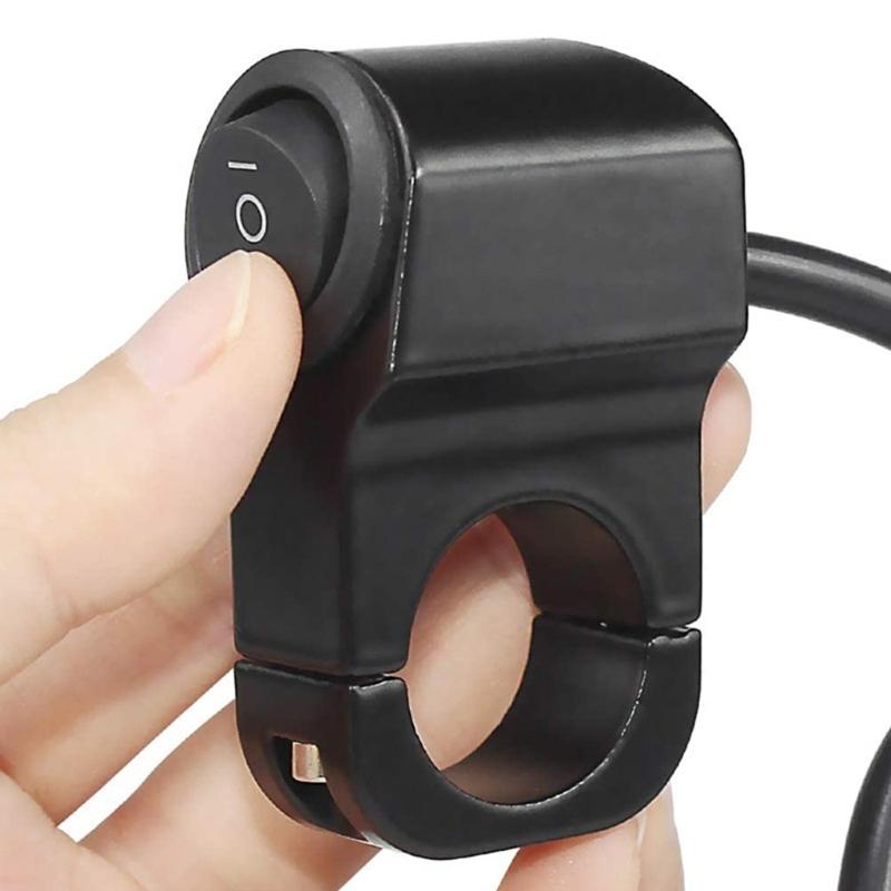 Mini-Fahrlicht Ein/Aus-Schalter Wasserdicht für Roller Motorräder Mit Überlastschutz und Montageclip