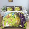 Exquisite 3D Anime Eevees Family Duvet Cover Sets Bedroom Bedding For Boys Kids Teens Girls Quilt Cover Pillowcases Christmas