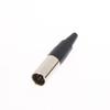 1Pcs Small XLR Audio Straight Connector Mini XLR 3/4/5/6 Pin Female / Male Plug Male Socket For Microphone Cable