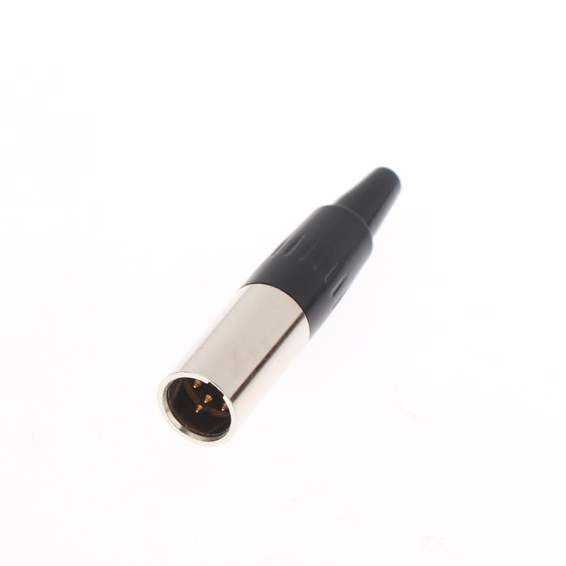 1Pcs Small XLR Audio Straight Connector Mini XLR 3/4/5/6 Pin Female / Male Plug Male Socket For Microphone Cable