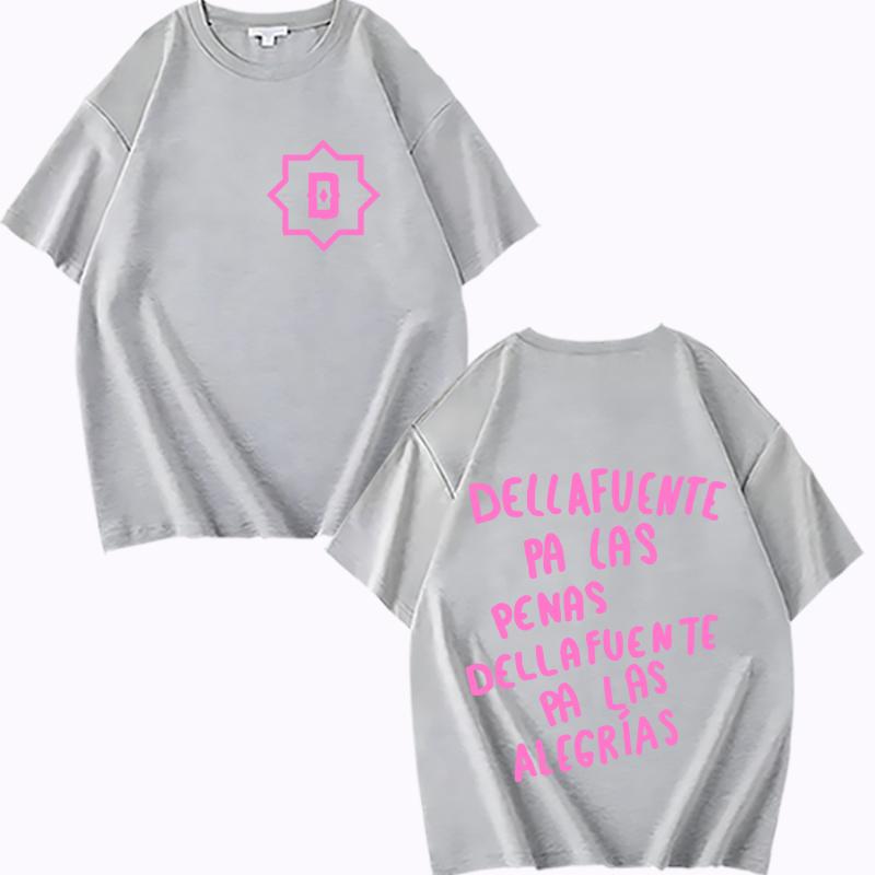 Rapper Dellafuente Pa Las Penas Dellafuente Pa Las Alegrías Graphic T Shirt men women Oversized 100% Cotton loose Unisex tops
