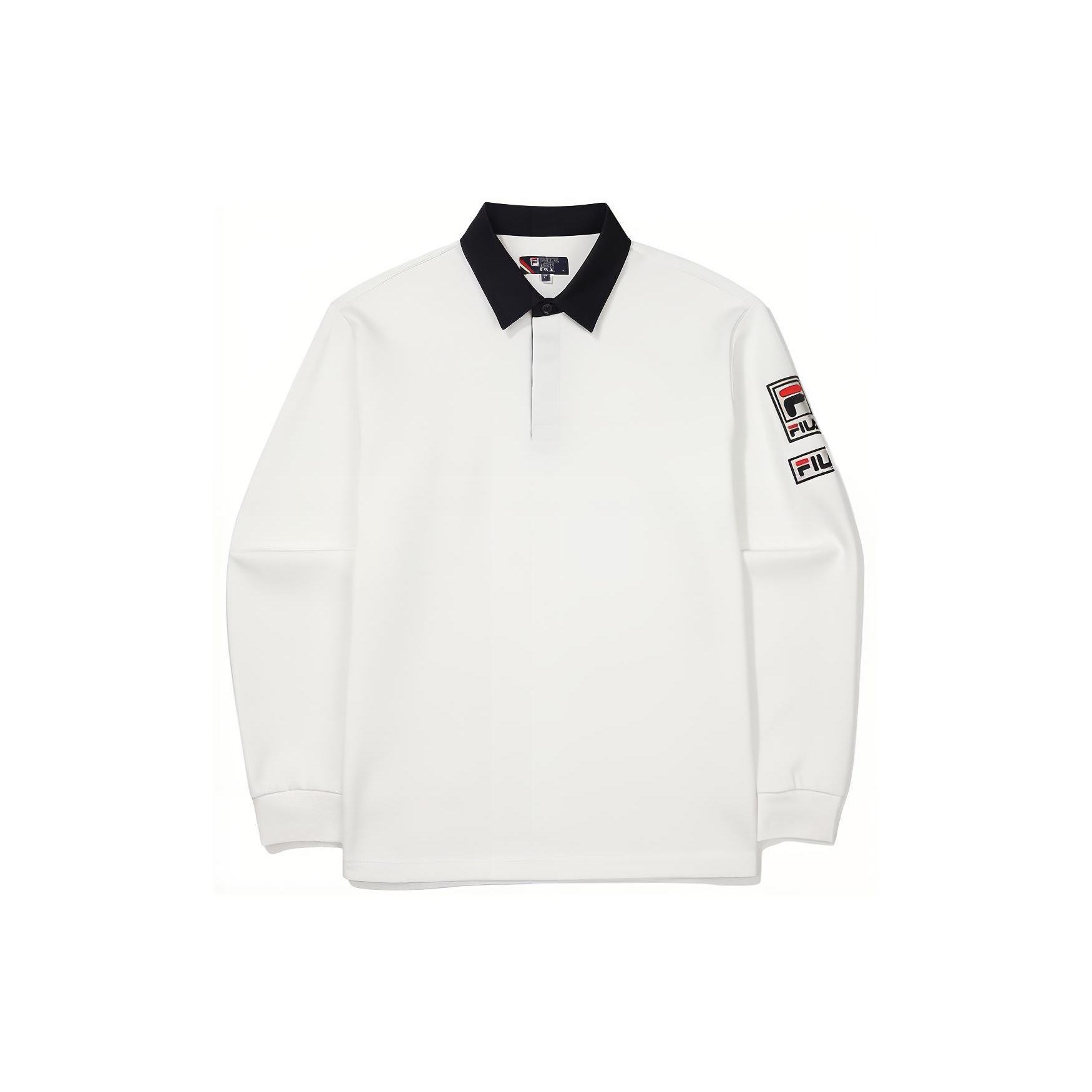 FILA Polo Shirts Unisex White Polo Collar Moderate Other FS2TLF1311X-BOW 105