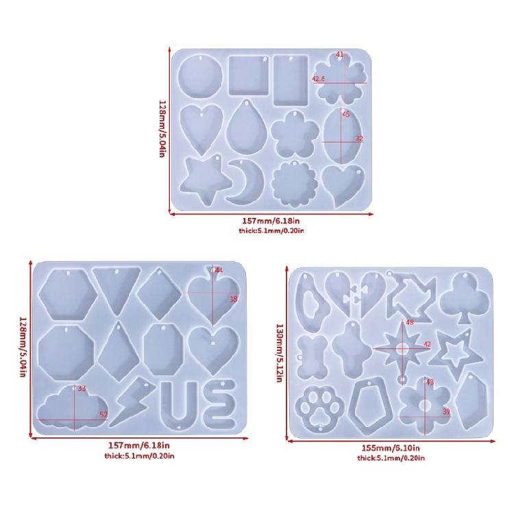 Eye Catching Mold for Unique Earrings and Keychains Handmade Jewelry Accessory