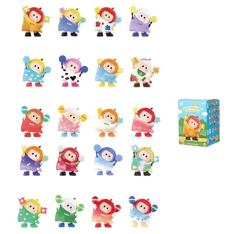 

MINISO YOYO Right Sauce Cute Tilt Head Collection Mystery Boxes Single Mystery Box/Full Box 10 Pcs Doll