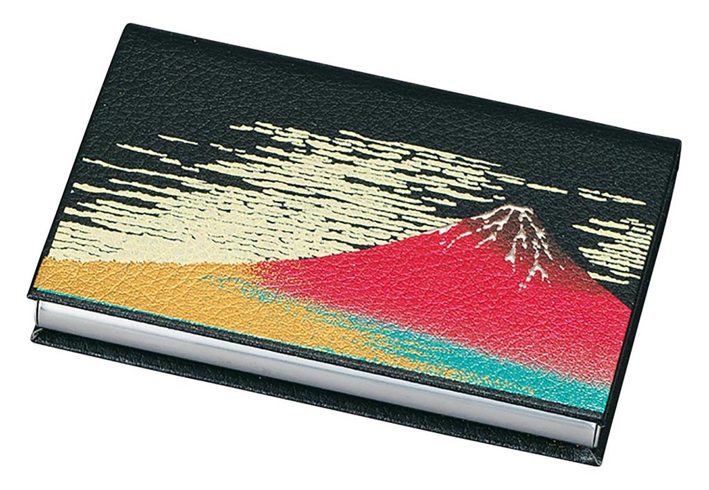 Yamanaka Lacquer New Red Fuji Elegant Card Case M16403-9