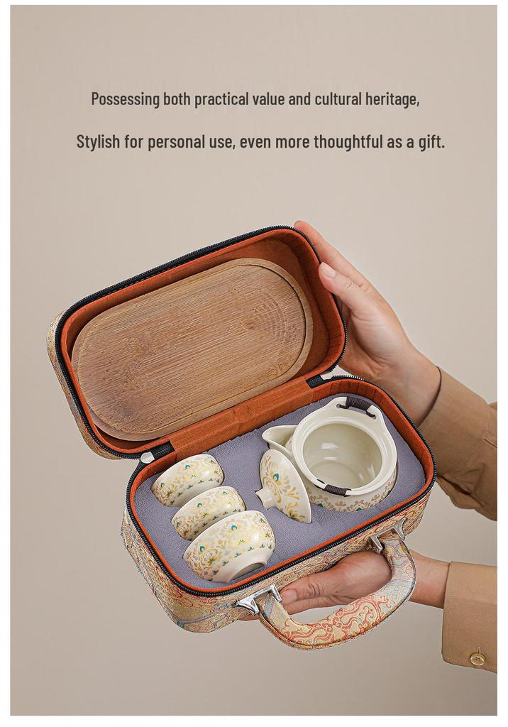 Dunhuang Travel Tea Set: Cultural & Creative Business Gift Souvenir
