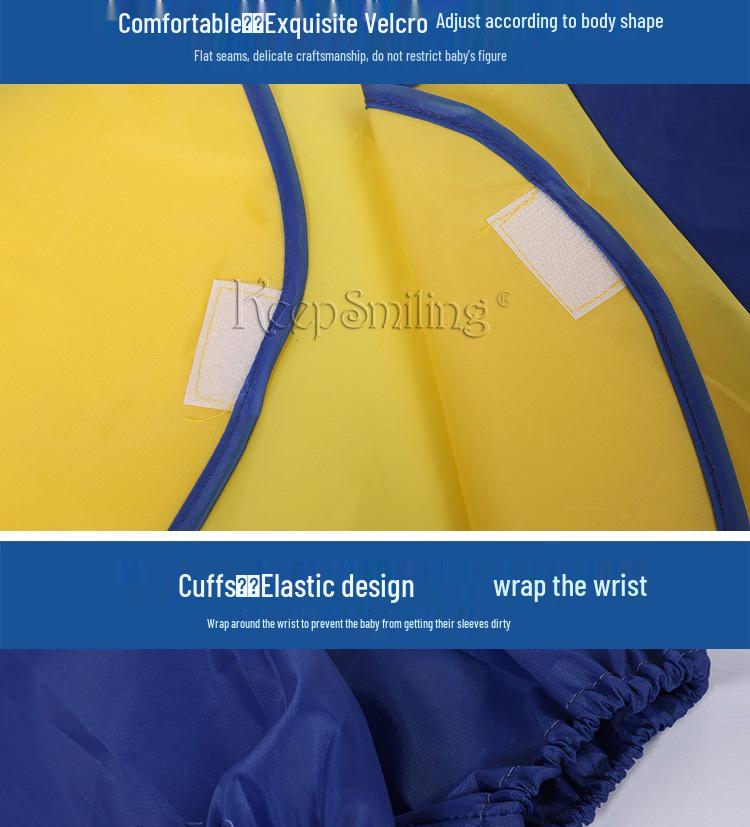 Children's Long-Sleeved Art Apron for DIY Painting & Pottery