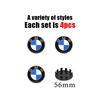 Car Blue White Logo Front Hood Emblem 82mm Rear Badge 74mm Wheel Hub Cap 68mm 56mm Steering Wheel Sticker 45mm Accessory For BMW Xm0