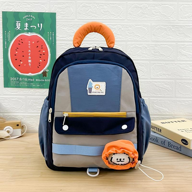 Рюкзак с цветовыми блоками, большой емкости, студенческая школьная сумка, унисекс, дорожный рюкзак