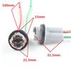 2x 501 T10 W5W Automobile Small LED Light Bulb Plug Wedge Hard Adaptor Socket Connector Car Lamp Holder Adapters Base