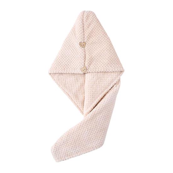 Fast Drying Hair Wrap Super Absorbent Coral Fleece света загар